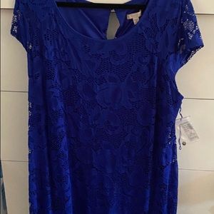Royal Blue plus size dress. New with tags.